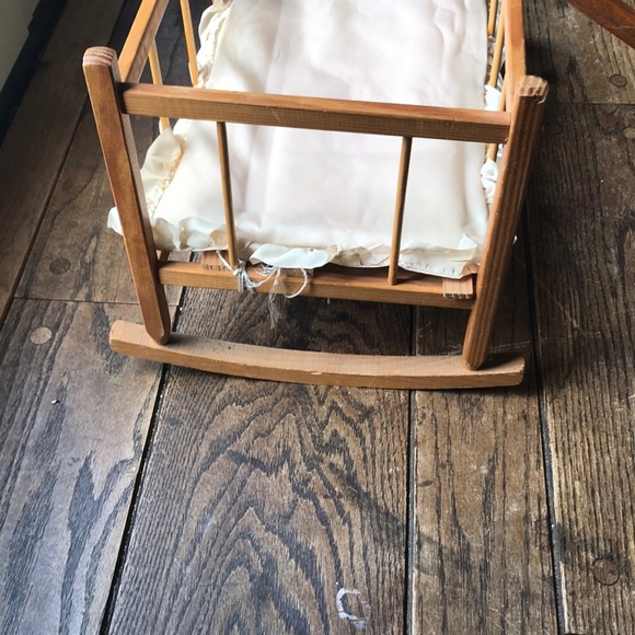 ❤️ 1940’s RARE Wooden baby doll cradle with ladder - Picture 5 of 8